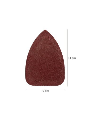 Lija Recambio Delta 140x100 mm. sin Agujeros Grano 80 (10 Piezas)