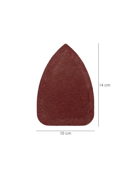 Lija Recambio Delta 140x100 mm. sin Agujeros Grano 80 (10 Piezas)