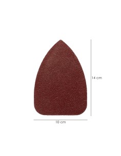 Lija Recambio Delta 140x100 mm. Sin Agujeros Grano 40 (10 Piezas) 2