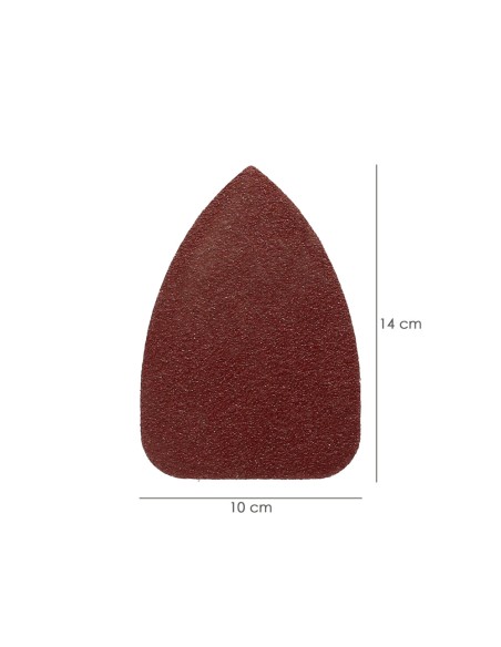 Lija Recambio Delta 140x100 mm. Sin Agujeros Grano 40 (10 Piezas)