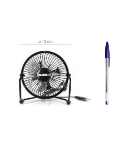 Ventilador Sobremesa Ø 10 cm. Funcionamiento USB 2