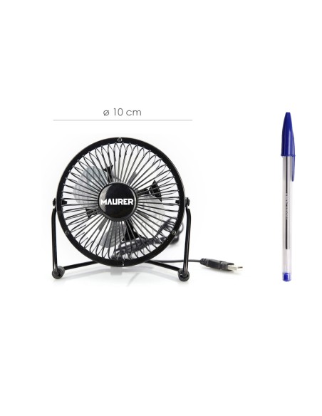 Ventilador Sobremesa Ø 10 cm. Funcionamiento USB