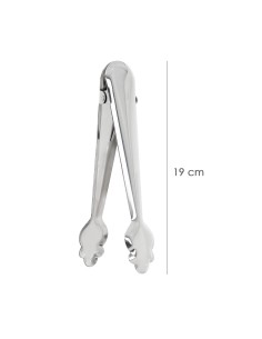 Pinzas Para Hielo de Acero Inoxidable Con Muelle de Apertura Automatica. Longitud 19 cm. 2