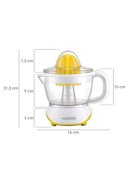 Exprimidor Naranjas Electrico 25 Watt. Capacidad 700 Ml. Exprimidor Zumo Narajas, Exprimidor Fruta