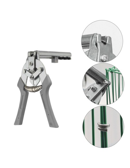 Alicates Para Mallas / Enrejados / Cercas con Cargador de 50 Grapas