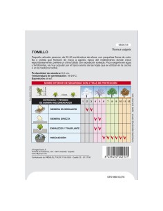 Semillas Aromaticas Tomillo (1 gramo) Horticultura, Horticola, Semillas Huerto. 2