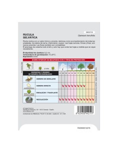 Semillas Aromaticas Rucula Selvatica (2.5 gramos) Horticultura, Horticola, Semillas Huerto. 2