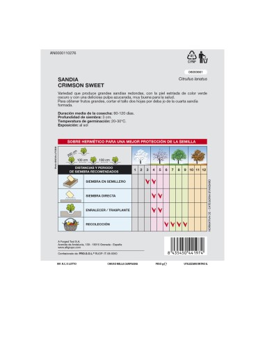 Semillas Huerto Sandia