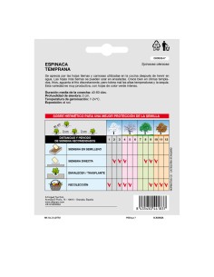 Semillas Espinaca Temprana (8 gramos) Semillas Verduras, Horticultura, Horticola, Semillas Huerto. 2