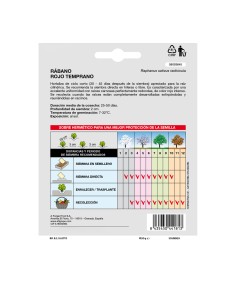 Semillas Rabano Rojo Temprano (8 gramos) Semillas Verduras, Horticultura, Horticola, Semillas Huerto. 2