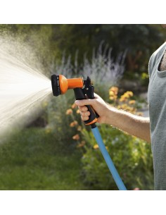 Pistola Riego Jardin Manguera Metal Soft-Touch 10 Posiciones 2