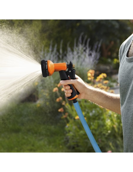 Pistola Riego Jardin Manguera Metal Soft-Touch 10 Posiciones