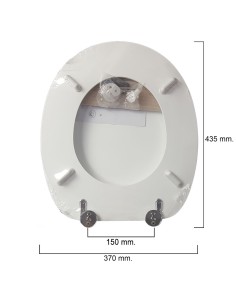 Tapa Wc Blanco Deluxe 2