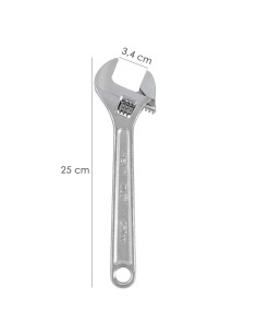 Llave Ajustable Moleta 10" / 250 mm. Llave Inglesa, Llave Apriete, Llave Ajustable 2