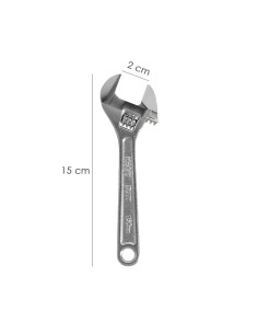 Llave Ajustable Moleta 6" / 150 mm. Llave Inglesa, Llave Apriete, Llave Ajustable 2
