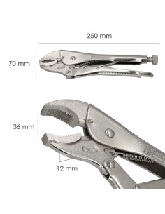 Mordaza Wolfpack Poligrip Curva 25x250 mm. 2