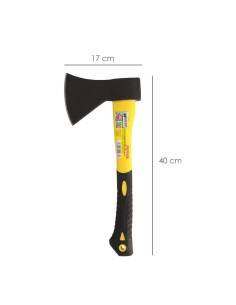 Hacha Cabeza 800 Gramos Forjada, Con Mango De Fibra De Vidrio, Hacha Leña, Hacha Ramas, Ligera y Resistente 2