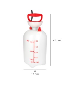 Sulfatadora Manual 5 Litros, Pulverizador Presion Previa, Mochila De Presion, Pulverizador Espalda, Mochila Pulverizador, 2