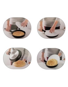 Tapa Plastico Giratortillas Oryx Ø 29cm. (Tapa Vuelve Tortillas, Tapa Giratortillas, Tapa Gira Tortillas) 2
