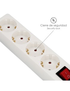 Base Multiple 4 Tomas Con Toma De Tierra Con Interruptor 2