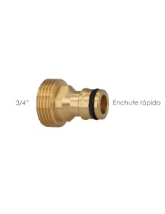 Adaptador Manguera Laton 3/4" macho 2