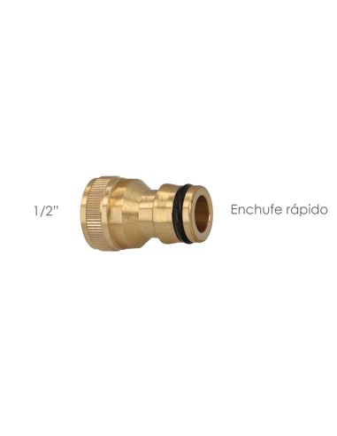 Adaptador Manguera Laton 1/2" Hembra, Adaptador Grifo, Conector Grifo A Conector Rapido