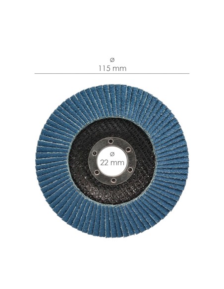 Disco Laminas Lija Circonio 115x22 mm. Grano 120