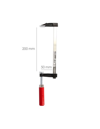 Sargento / Torniquete Mango Madera 200x 50 mm. Clips Para Madera, Sargento Carpinteria, Abrazaderas Carpinteria, Prensa Madera.