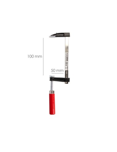 Sargento / Torniquete Mango Madera 100x 50 mm. Clips Para Madera, Sargento Carpinteria, Abrazaderas Carpinteria, Prensa Madera.