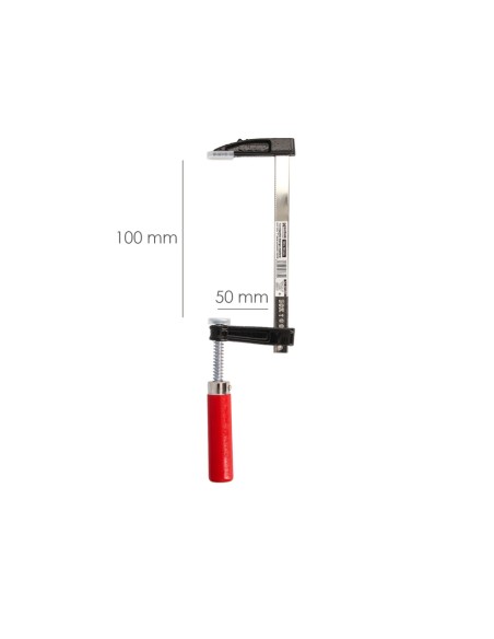 Sargento / Torniquete Mango Madera 100x 50 mm. Clips Para Madera, Sargento Carpinteria, Abrazaderas Carpinteria, Prensa Madera.