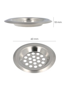 Filtro Cestillo Para Lavabo / Fregadero Inoxidable 6 cm. 2