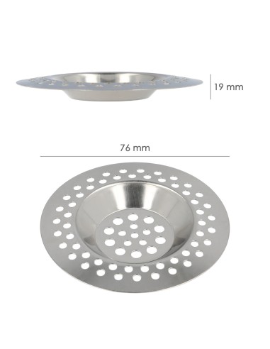 Filtro Cestillo Para Lavabo / Fregadero Inoxidable 8 cm.