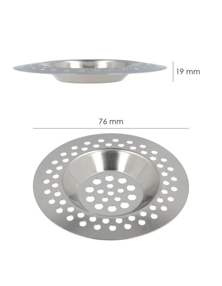 Filtro Cestillo Para Lavabo / Fregadero Inoxidable 8 cm.