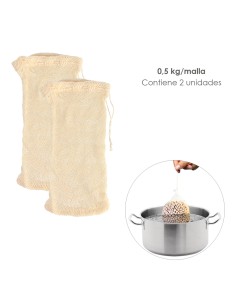Malla / Bolsa Para Coccion Legumbres Algodon 0,5 Kg Pack De 2 Unidades. Algodon 100% Organico 2