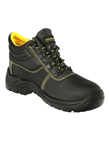 Botas Seguridad S3 Piel Negra Wolfpack Nº 48 Vestuario Laboral,calzado Seguridad, Botas Trabajo.