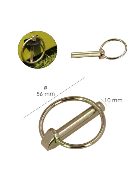 Pasador "Anilla" 10x 56 mm.