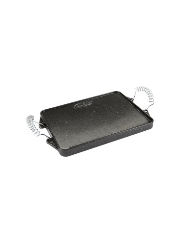 Plancha Hierro Fundido Esmaltada Rectangular 21 x 27 cm.