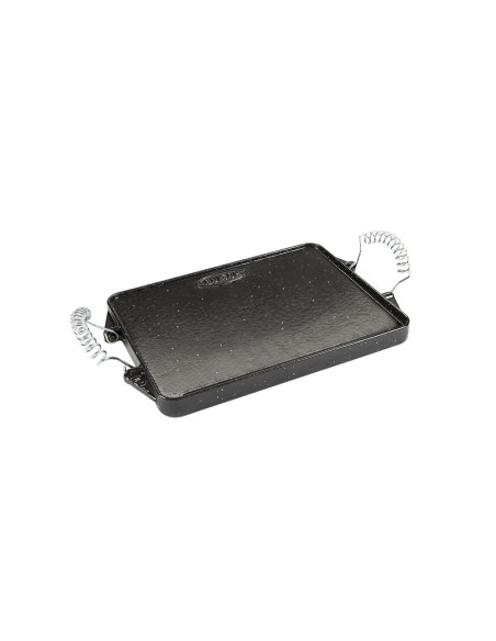 Plancha Hierro Fundido Esmaltada Rectangular 21 x 27 cm.
