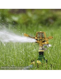 Aspersor Riego Regulable Metalico Sectorial Toma 1/2" Fabricado En Zinc, Riego De Jardines / Cesped 2