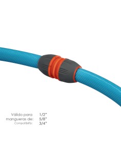 Reparador Universal Mangueras 1/2" 5/8" y 3/4". Facil de usar, Plastico Soft Touch. 2