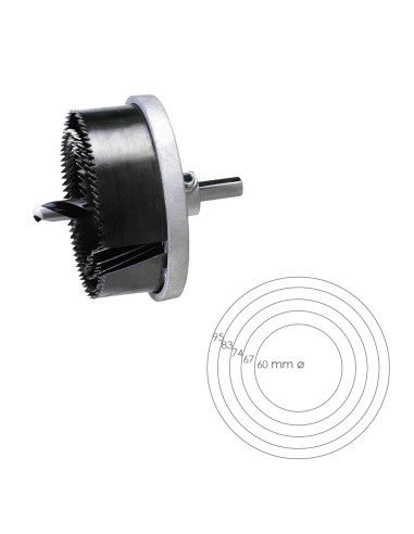 Juego Sierras Campana 30 mm. Ø 60/95 mm. 5 Piezas