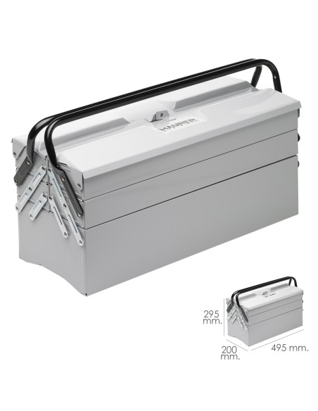 Caja Metalica Para Herramientas Maurer 495x200x295 mm.
