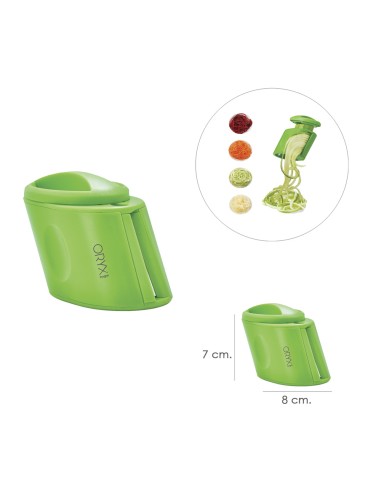 Cortador De Verduras Doble Cuchilla Inoxidable, Forma En Espiral