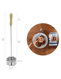 Molde Flor Mango Madera 2