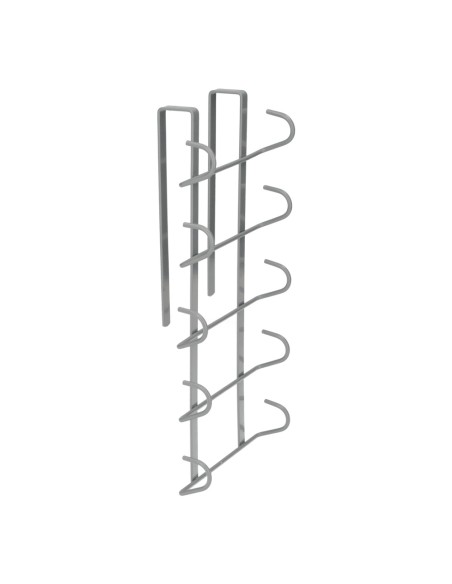 Colgador Tazas, Soporte Cocina Bajo Mueble, Acero Cuelgatazas para 10 tazas