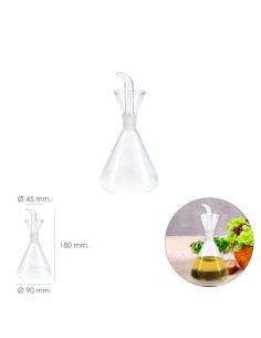 Aceitera De Cristal Con Sistema Antigoteo, Capacidad 250 ml. 2