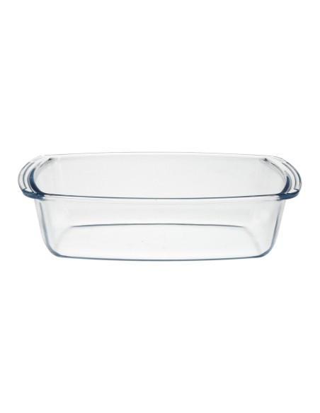 Fuente Cristal Para Horno, 1.5 Litros, Molde Especial Reposteria, 27x14x7 cm.