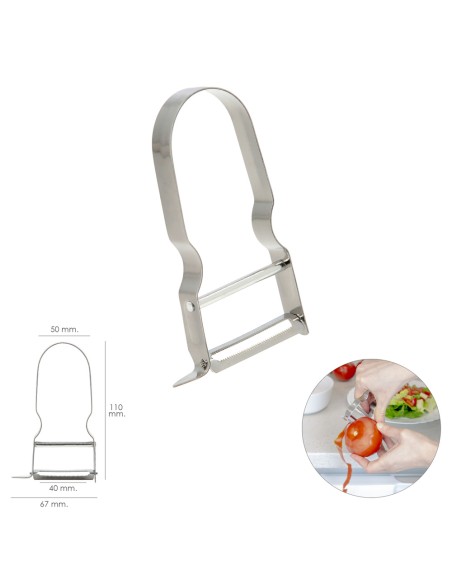 Pelador de Tomates Acero Inoxidable 6,7 x 11cm.