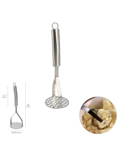 Prensapatatas Realizado en Acero Inoxidable Ø 82 mm. x 26 cm. 2