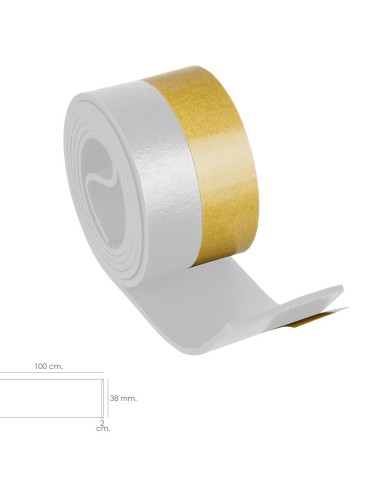 Burlete Umbral Autoadhesivo PVC Flexible Blanco